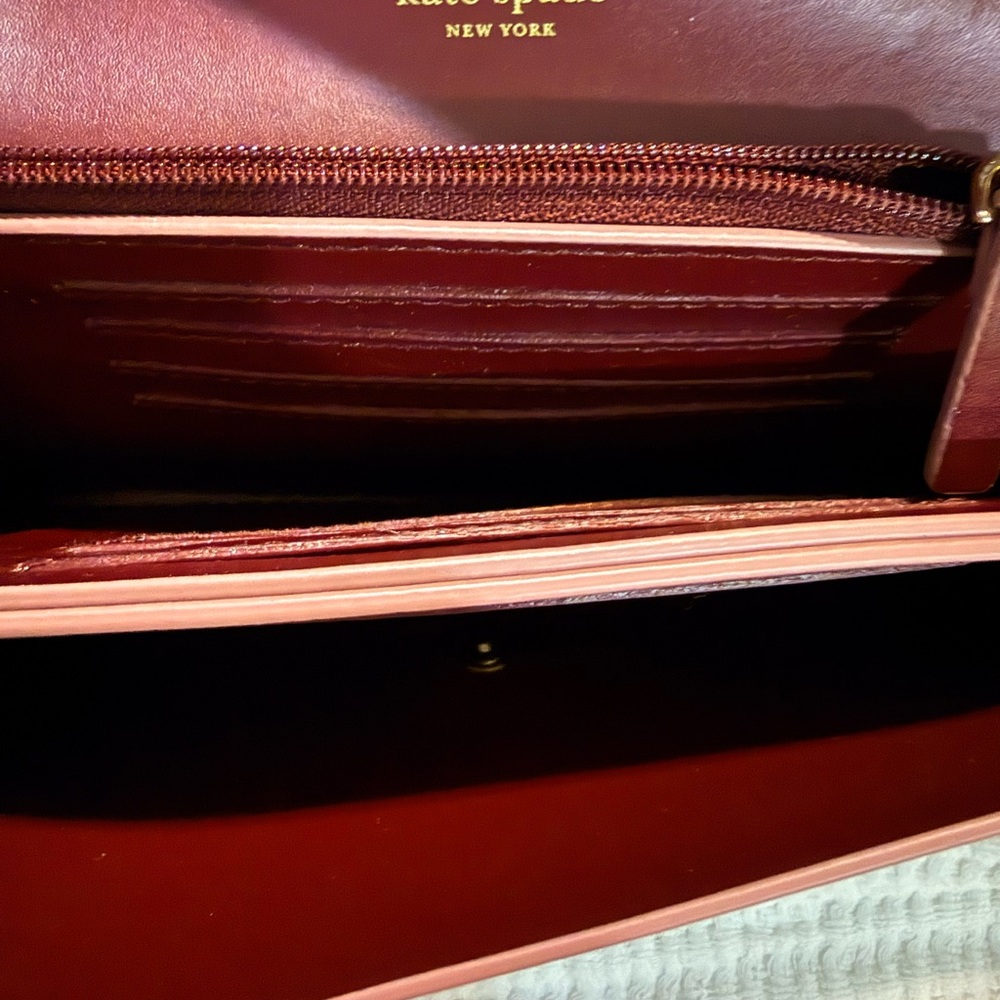 Kate Spade Mauve Leather Wallet - Picture 5 of 6